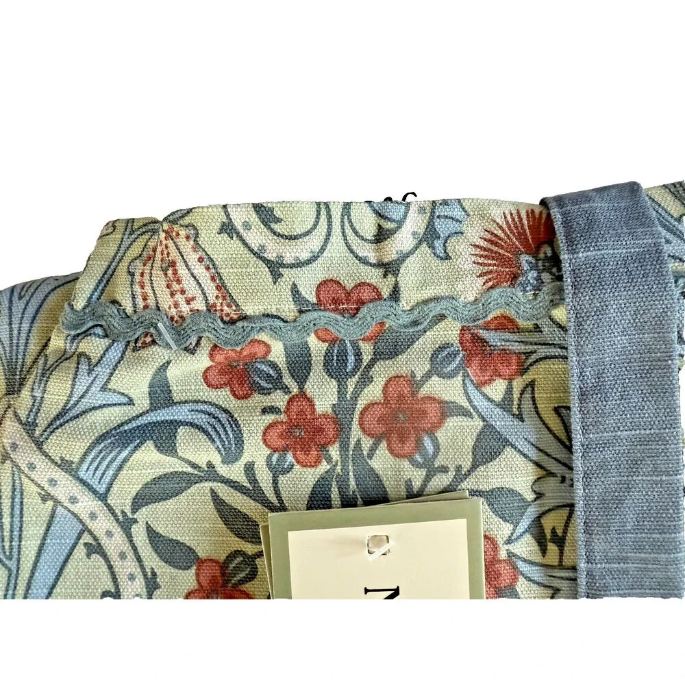 William Morris Woodland Weeds Kitchen Bib Apron Cotton Multicolor Rickrack Trim